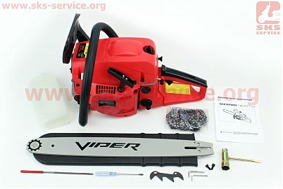 Бензопила Viper 5200 52cc (3,1кВт. шина 18"), в коробке по 2шт. ЦЕНА ЗА 1ШТ!!!