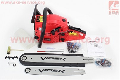 Бензопила Viper 4500 Extra 45cc (2,8кВт. шина 14"-1шт, шина 18"-1шт), в коробке по 2шт. ЦЕНА ЗА 1ШТ!!!