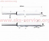 Амортизатор передний (перья), к-кт 2шт 445мм STORM 150