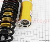 Амортизатор задній JH/CB/CG - 340мм*d60мм (втулка 12мм / втулка 10;12мм) газовий регул., чорний к-кт 2шт