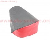 Чохол переднього сидіння (еластичний, міцний матеріал) чорний/червоний