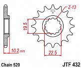 Звезда передняя JT JTF432.15 15x520
