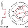 Звезда задняя JT JTR1203.42 42x420