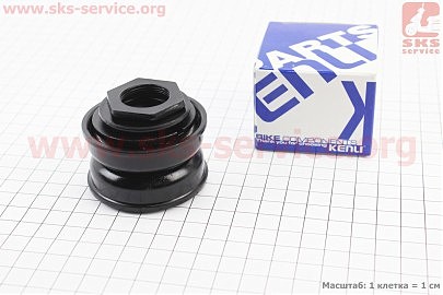Крепление каретки BMX с чашками ?51,5мм, чёрное KL-B515