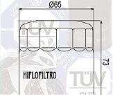 Фильтр масляный HIFLO HF303C