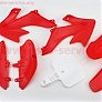 пластик — ВЕСЬ к-кт деталей — 7ед. КРАСНЫЙ, Honda CRF50