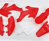 пластик - ВЕСЬ к-кт деталей - 7ед. КРАСНЫЙ, Honda CRF50