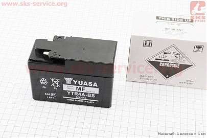 Акумулятор "таблетка-Honda" YTR4A-BS (L113*W49*H85mm), 2021