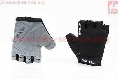 Перчатки без пальців S з гелевими вставками під долоню, чорні SBG-1457