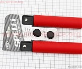 Ручки руля 130мм, силиконовые, красные SBG-6108