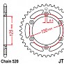 Звезда задняя легкосплавная JT JTA897.40BLK 40x520