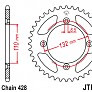 Звезда задняя легкосплавная JT JTA895.49BLK 49x428