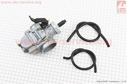 Карбюратор SPORT 2T/4T 150-200cc (d=27mm), дроссель ручной, (качественная копия)