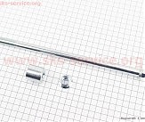 Вісь переднього колеса d12mm; L243mm + втулка, гайка
