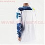Футболка (Джерсі) чоловіча XL-(Polyester 100%), довгі рукави, вільний крій, біло-синя, НЕ оригінал