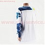 Футболка (Джерси) мужская XXL-(Polyester 100%), длинные рукава, свободный крой, бело-синяя, НЕ оригинал