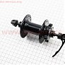 Втулка передня MTB алюмінієва 14Gx36H, Disk-brake, 2 пром-підшипники 6200 2RS, кріпл. ексцентрик, чорна FB-A291В