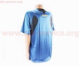 Футболка (Джерсі) чоловіча L-(Polyester 100%), короткі рукави, вільний крій, синьо-чорна, НЕ оригінал, тип 2