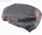 Чохол сидіння Honda DIO AF62 (еластичний, міцний матеріал) чорний / коричневий