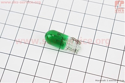 Лампа повороту (зелена без цоколя) 12V / 3W T10