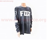 Футболка (Джерсі) чоловіча M-(Polyester 100%), довгі рукави, вільний крій, чорно-біла, НЕ оригінал