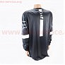 Футболка (Джерсі) чоловіча M-(Polyester 100%), довгі рукави, вільний крій, чорно-біла, НЕ оригінал