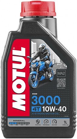 Масло для 4-х тактных двигателей минеральное 846011/3000 4T SAE 10W40 (1L)/107672