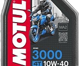 Масло для 4-х тактных двигателей минеральное 846011/3000 4T SAE 10W40 (1L)/107672