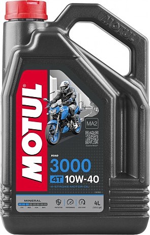 Олія для 4-х тактних двигунів мінеральна 846041/3000 4T SAE 10W40 (4L)/107693