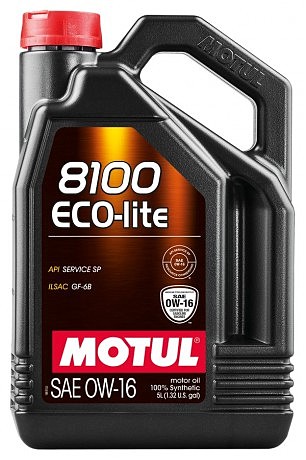 Масло моторное 100% синтетическое д/авто 841051/8100 ECO-LITE SAE 0W-16 (5L)/110379