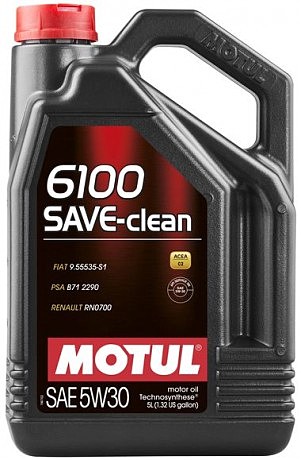Масло моторное Technosynthese д/авто 841651/6100 SAVE-CLEAN SAE 5W30 (5L)/107968