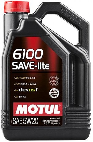 Масло моторное Technosynthese д/авто 841350/6100 SAVE-LITE SAE 5W20 (4L)/108030