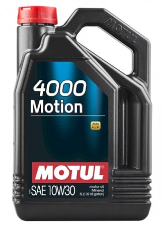 Масло моторное минеральное д/авто 387206/4000 MOTION SAE 10W30 (5L)/100334