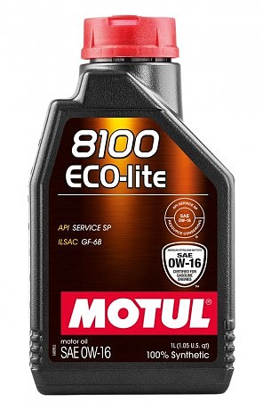 Масло моторное 100% синтетическое д/авто 841011/8100 ECO-LITE SAE 0W-16 (1L)/110376