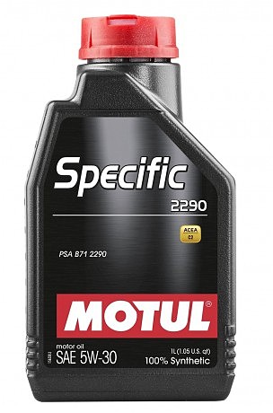 Масло моторное 100% синтетическое д/авто 867711/SPECIFIC 2290 5W30 (1L)/109324