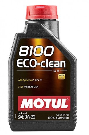 Масло моторное 100% синтетическое д/авто 868111/8100 ECO-CLEAN 0W20 (1L)/108813