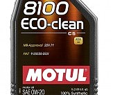 Масло моторное 100% синтетическое д/авто 868111/8100 ECO-CLEAN 0W20 (1L)/108813