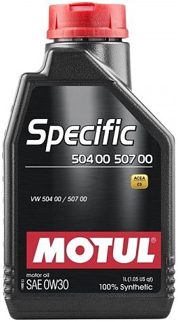Масло моторное 100% синтетическое д/авто 838611/SPECIFIC 504 00 507 00 SAE 0W30 (1L)/107049