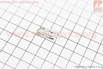 Лампа поворота (белая без цоколя) 12V/5W W5W