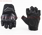 Перчатки мотоциклетні без пальців XL-Чорні, тип 2