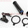 Фонарь передний 1 диод 200 lumen алюминиевый, Li-ion 3.7V 2400mAh зарядка от USB, влагозащитный, JY-7012F