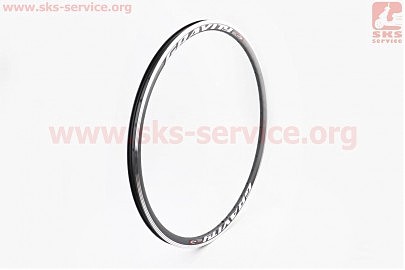 Обод 28" (622x19) V-brake "капля", 14Gх36H алюминиевый, чёрный "GRAVITY" ZLA-015B