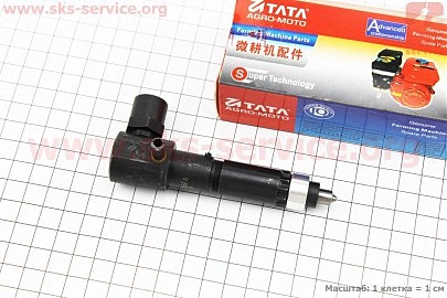 Форсунка 186FA ZUBR Dрасп.-7,10mm, L-105mm