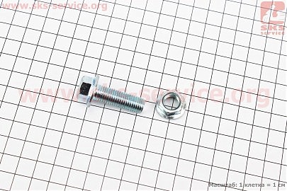 Болт M10x1,25x30mm + гайка