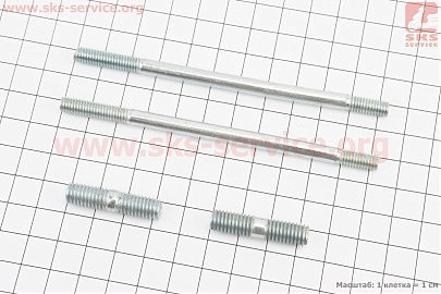 Шпильки карбюратора М6х112mm 2шт та випускного колектора М8х32mm 2шт к-кт 168F/170F
