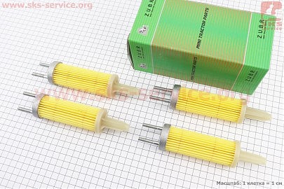 Фільтр паливний &mdash; елемент 11см 186F к-кт 4шт