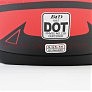 Шлем интеграл, закрытый (сертификация DOT)+откидные очки BLD-M67 S (55-56см), СЕРЫЙ глянец с красно-чёрным рисунком