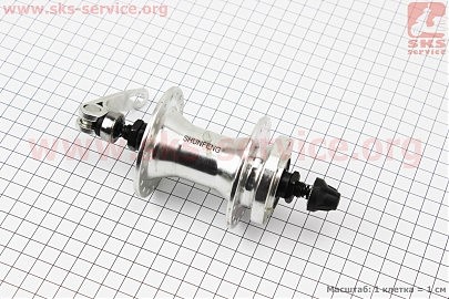Втулка передняя MTB алюминиевая 14Gx36H, Disk-brake, крепл. эксцентрик SF-A210F