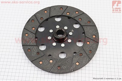 Диск сцепления D-200mm, d-24mm, Z-15 Xingtai 240/244
