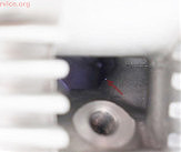 УЦІНКА Головка циліндра+клапана в зборі 47мм-80cc (дефект лиття, наскрізний отвір у випускному каналі див. фото)